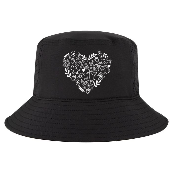 Autumn Pumpkin Fall Lover Heart Gift Cool Comfort Performance Bucket Hat