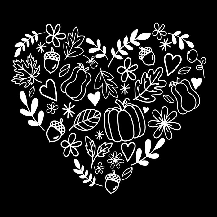 Autumn Pumpkin Fall Lover Heart Gift Doggie Tank