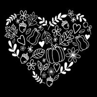 Autumn Pumpkin Fall Lover Heart Gift Hoodie