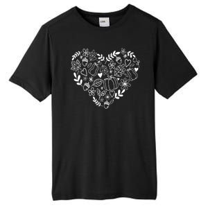 Autumn Pumpkin Fall Lover Heart Gift Tall Fusion ChromaSoft Performance T-Shirt