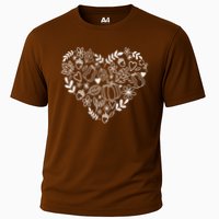 Autumn Pumpkin Fall Lover Heart Gift Cooling Performance Crew T-Shirt