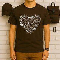 Autumn Pumpkin Fall Lover Heart Gift T-Shirt