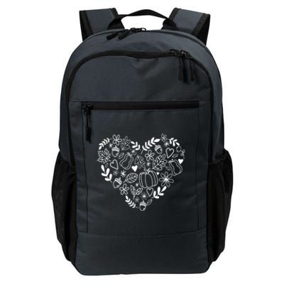 Autumn Pumpkin Fall Lover Heart Gift Daily Commute Backpack