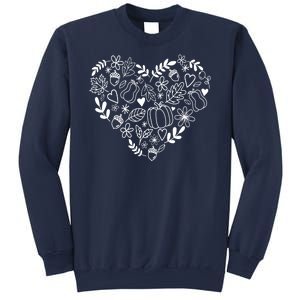 Autumn Pumpkin Fall Lover Heart Gift Sweatshirt