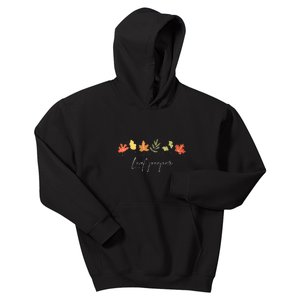 Autumn Peeping Fall Foliage Leaf Peeper Thanksgiving Kids Hoodie