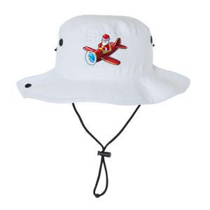 Airplane Pilot Funny Christmas Holidays Plane Santa Claus Cool Gift Legacy Cool Fit Booney Bucket Hat