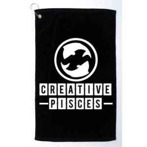 Astrology Pisces Funny Creative Pisces Gift Platinum Collection Golf Towel