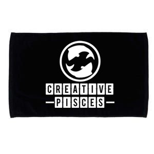 Astrology Pisces Funny Creative Pisces Gift Microfiber Hand Towel