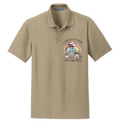 A Penny For Your Thoughts Seems Kinda Pricey Funny Raccoon Dry Zone Grid Polo