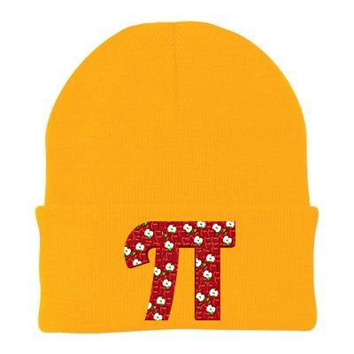 Apple Pie Funny Brainy Pi Day Mathematics Geeky Fruit Pun Gift Knit Cap Winter Beanie