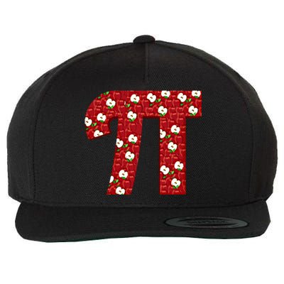 Apple Pie Funny Brainy Pi Day Mathematics Geeky Fruit Pun Gift Wool Snapback Cap