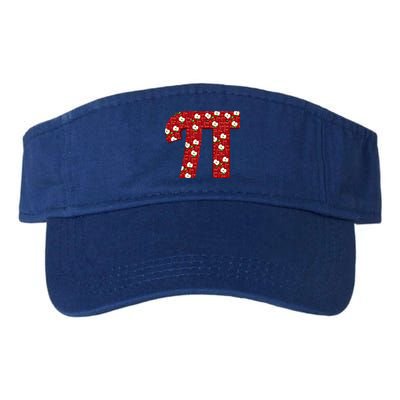 Apple Pie Funny Brainy Pi Day Mathematics Geeky Fruit Pun Gift Valucap Bio-Washed Visor