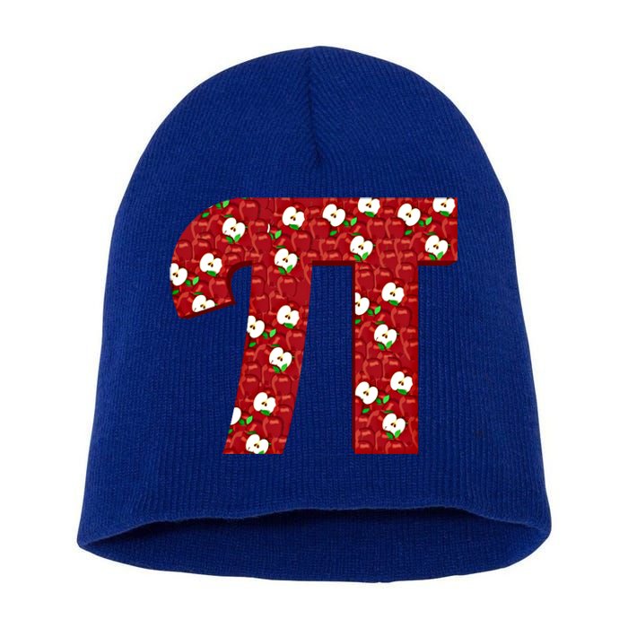 Apple Pie Funny Brainy Pi Day Mathematics Geeky Fruit Pun Gift Short Acrylic Beanie