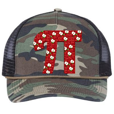 Apple Pie Funny Brainy Pi Day Mathematics Geeky Fruit Pun Gift Retro Rope Trucker Hat Cap