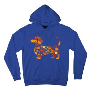 Autumn Pumpkin Fall Dachshund Thanksgiving Gift Hoodie