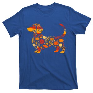 Autumn Pumpkin Fall Dachshund Thanksgiving Gift T-Shirt