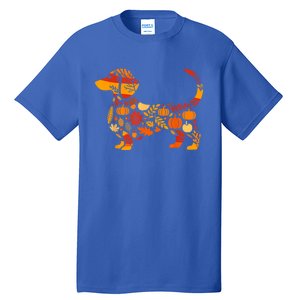 Autumn Pumpkin Fall Dachshund Thanksgiving Gift Tall T-Shirt