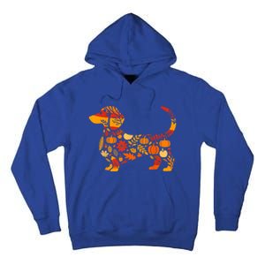 Autumn Pumpkin Fall Dachshund Thanksgiving Gift Tall Hoodie