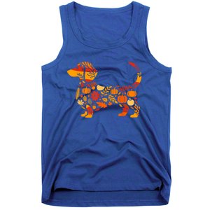 Autumn Pumpkin Fall Dachshund Thanksgiving Gift Tank Top