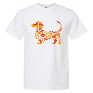 Autumn Pumpkin Fall Dachshund Thanksgiving Gift Garment-Dyed Heavyweight T-Shirt