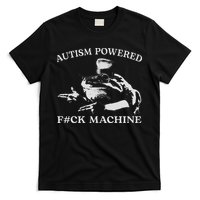 Autism Powered Fck Machine Funny Meme Frog Autistic Retro T-Shirt