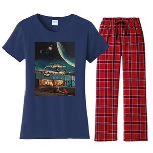 A Postcard From Year 2346 Women's Flannel Pajama Set