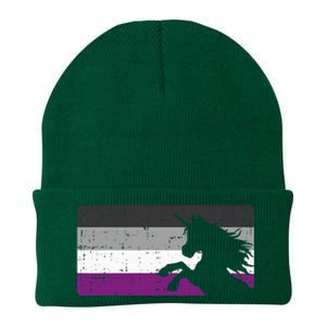 Asexual Pride Flag Unicorn Majestic Animal Ace Lgbtq Knit Cap Winter Beanie