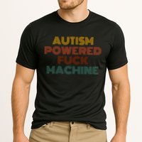 Autism Powered Fck Machine Funny Retro Vintage Performance Shirt