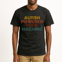 Autism Powered Fck Machine Funny Retro Vintage Tall T-Shirt