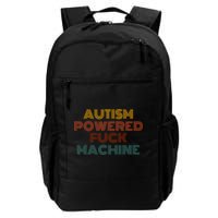 Autism Powered Fck Machine Funny Retro Vintage Backpack
