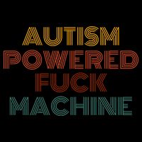 Autism Powered Fck Machine Funny Retro Vintage Backpack