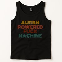 Autism Powered Fck Machine Funny Retro Vintage Tank Top