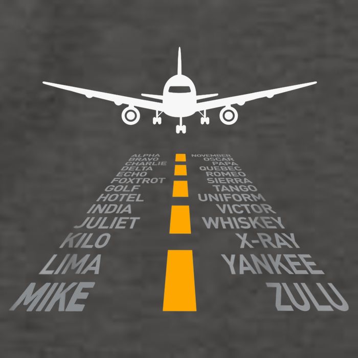 Airplane Pilot Gifts Airport Runway Phonetic Alphabet Plane Vector Backpack