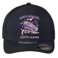 Antisocial Pastel Goth Gang Alternative Aesthetic Nu Goth Flexfit Unipanel Trucker Cap