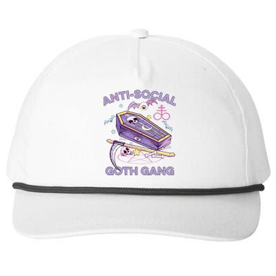 Antisocial Pastel Goth Gang Alternative Aesthetic Nu Goth Snapback Five-Panel Rope Hat