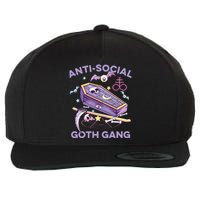 Antisocial Pastel Goth Gang Alternative Aesthetic Nu Goth Wool Snapback Cap