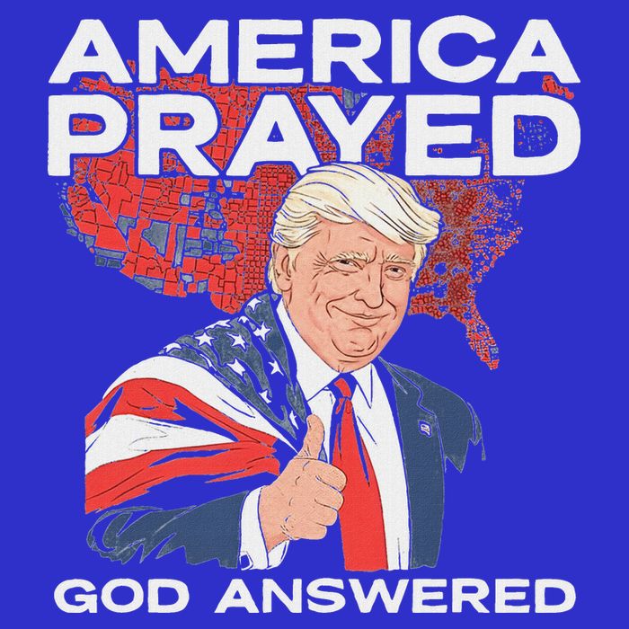America Prayed God Answered Trump Kids T-Shirt