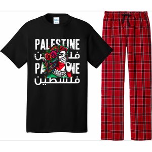 A Palestinian Girl With A Palestinian Bandana Palestine Pajama Set