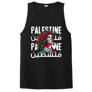 A Palestinian Girl With A Palestinian Bandana Palestine PosiCharge Competitor Tank