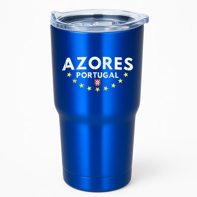 Azores Portugal Gift Distressed Souvenir Vacation Azorean Funny Gift Tumbler