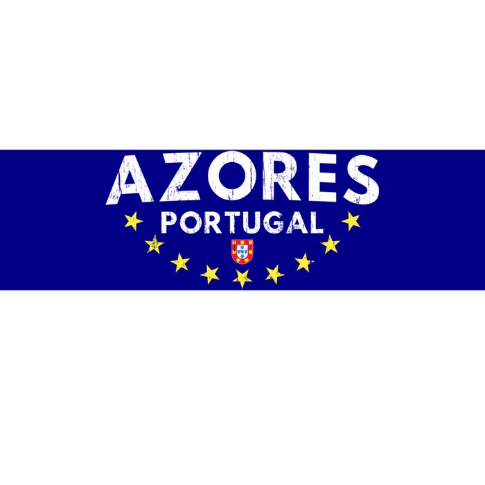 Azores Portugal Gift Distressed Souvenir Vacation Azorean Funny Gift Bumper Sticker