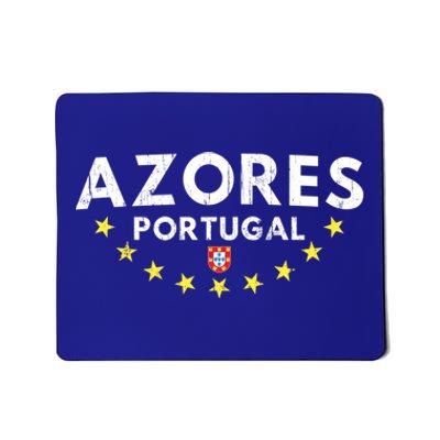 Azores Portugal Gift Distressed Souvenir Vacation Azorean Funny Gift Mousepad