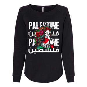 A Palestinian Girl Wearing A Palestinian Bandana Palestine Womens California Wash Sweatshirt