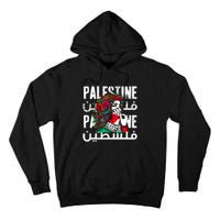 A Palestinian Girl Wearing A Palestinian Bandana Palestine Tall Hoodie