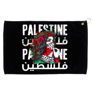 A Palestinian Girl Wearing A Palestinian Bandana Palestine Grommeted Golf Towel