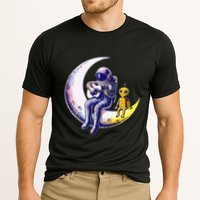 Astronaut Playing Guitar With An Alien On The Moon Performance Shirt