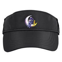 Astronaut Playing Guitar With An Alien On The Moon Adult Drive Performance Visor