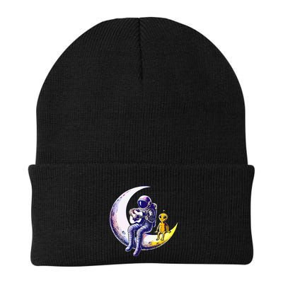 Astronaut Playing Guitar With An Alien On The Moon Beanie