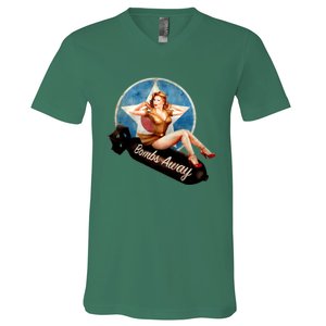 American Pinup Girl V-Neck T-Shirt