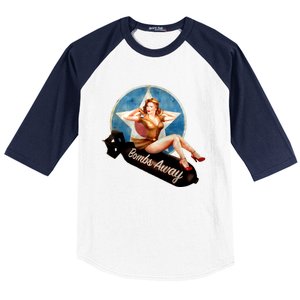 American Pinup Girl Baseball Sleeve Shirt